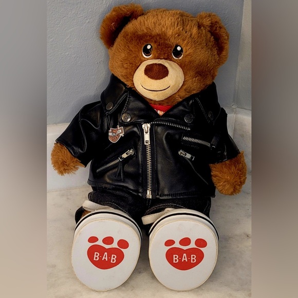 Build-a-Bear Harley Davidson Biker Bear - With Photos - Picture 8 of 8